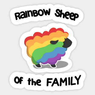 Rainbow sheep of the family Sticker